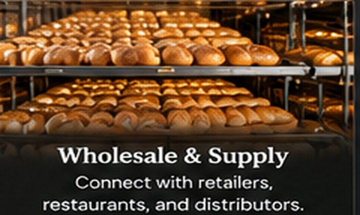 Bakery production with many bread loaves